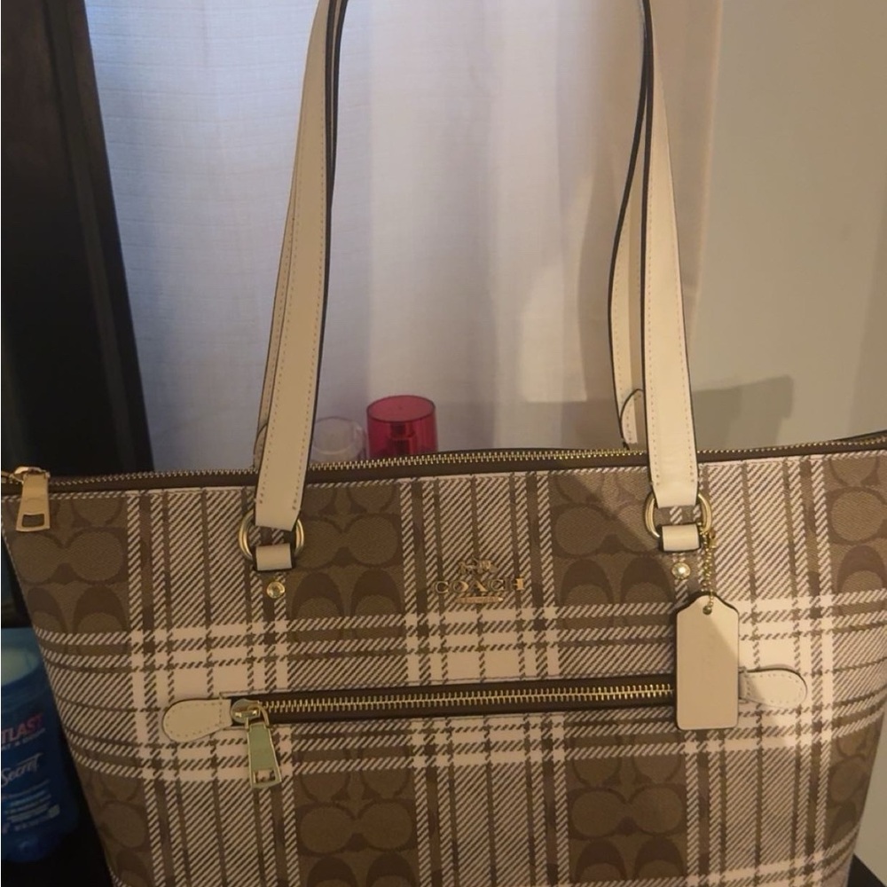 Coach Brown Plaid Women's Bag